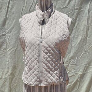 Outback Trading Post Quilted Faux Suede Vest L